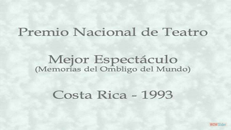 Premio Nacional de Teatro - 1993